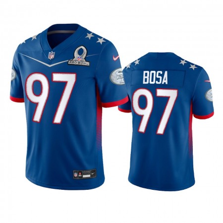Tröjor San Francisco 49ers Nick Bosa 97 Game Royal 2022 NFC Pro Bowl - Män Tröjor San Francisco 49ers Nick Bosa 97 Game Royal 2022 NFC Pro Bowl - Män